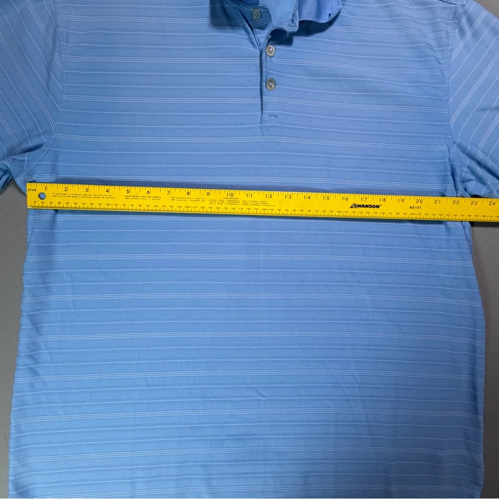 Nike Men's Light Blue Striped Polo Shirt size xl - Picture 4 of 6